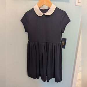 Brand new with tag Girls Ralph Lauren Polo Navy Collared Dress